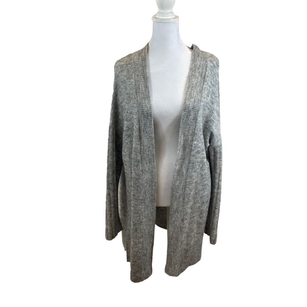 Divided H&M Wool and Alpaca Blend‎ Grey Open Front Sweater Size Medium